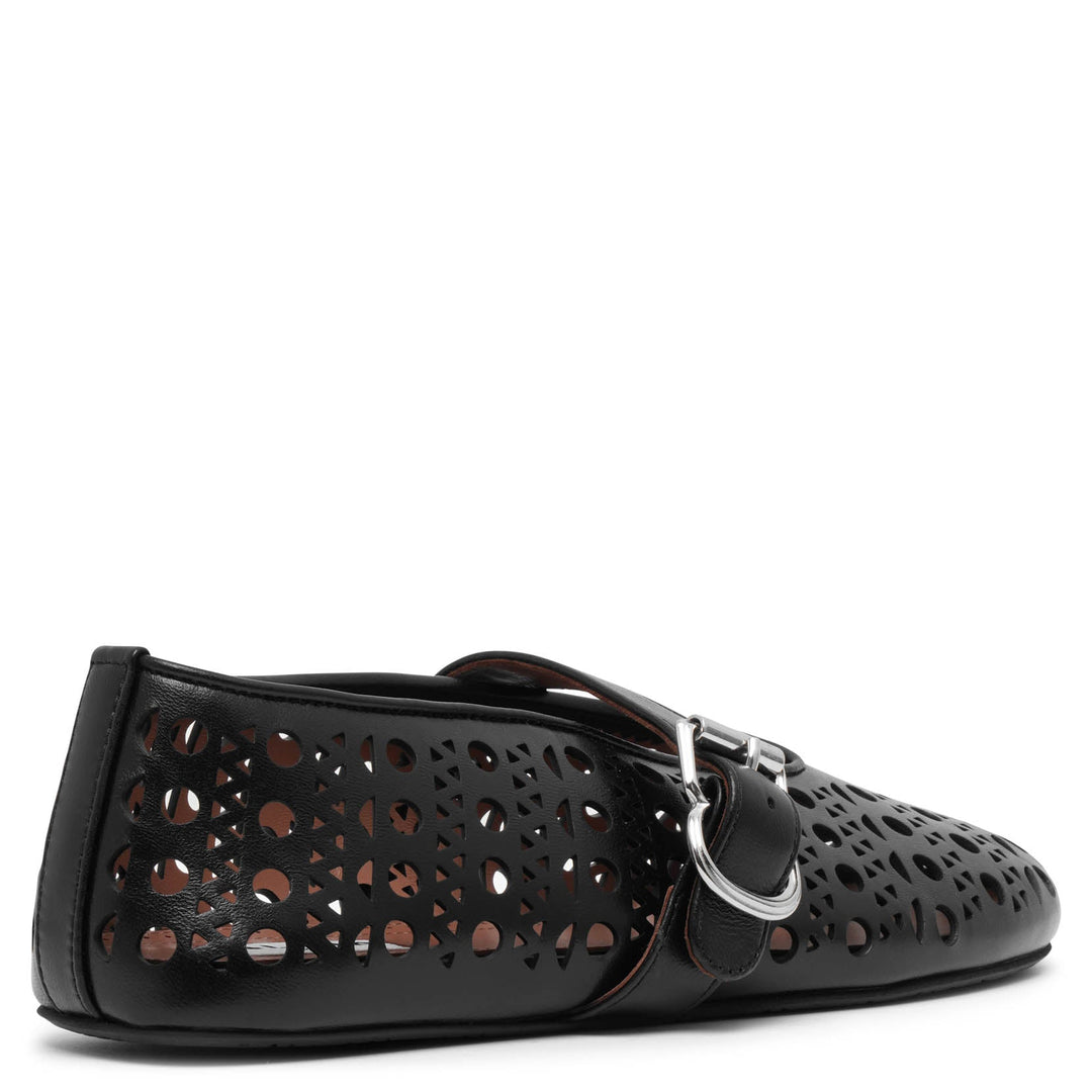 Alaïa | Ballerina black leather ballet flats | Savannahs