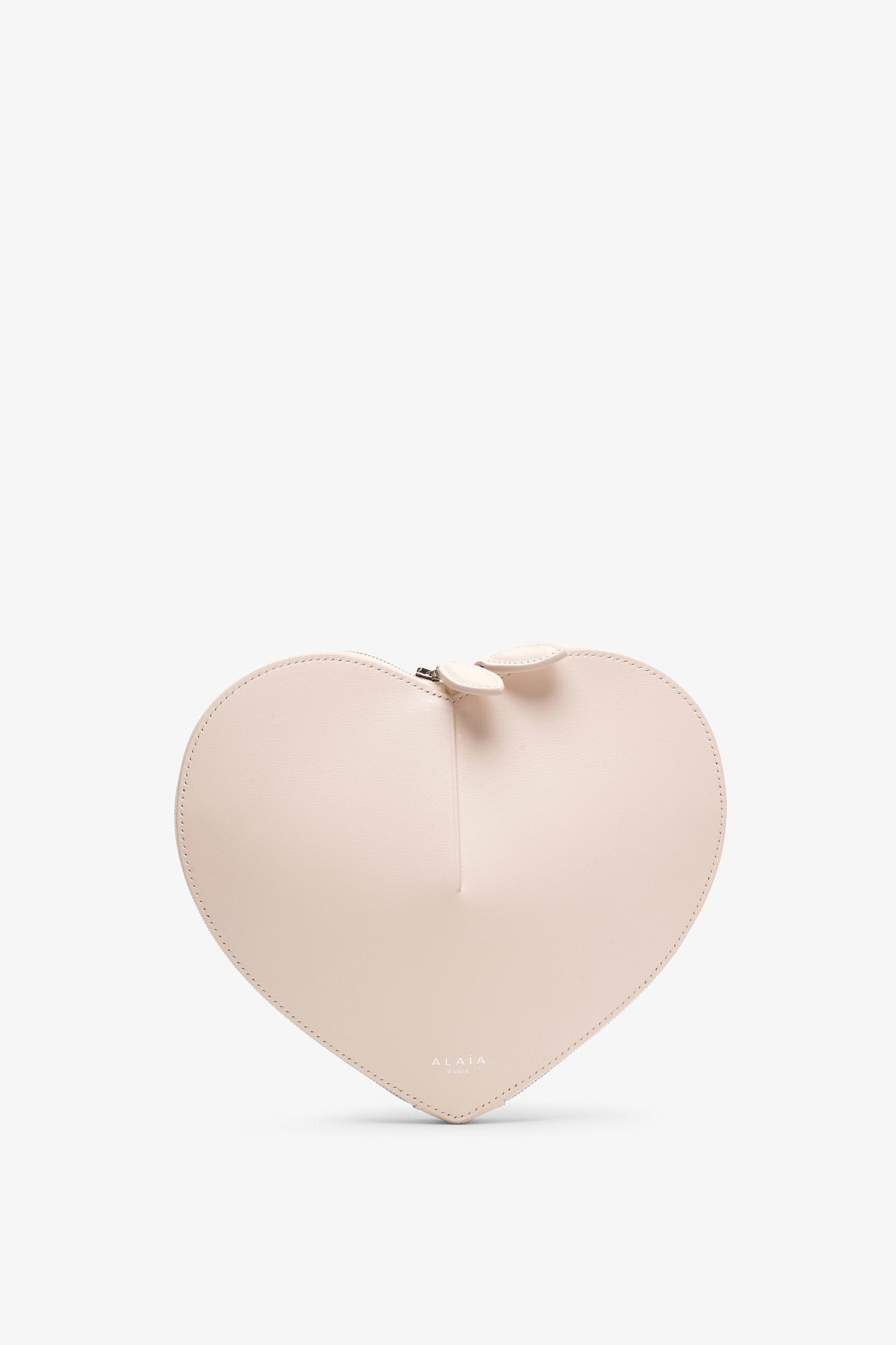 Le Coeur creme leather crossbody bag