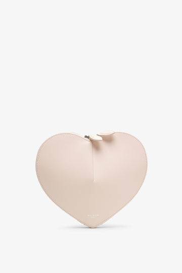 Le Coeur creme leather crossbody bag