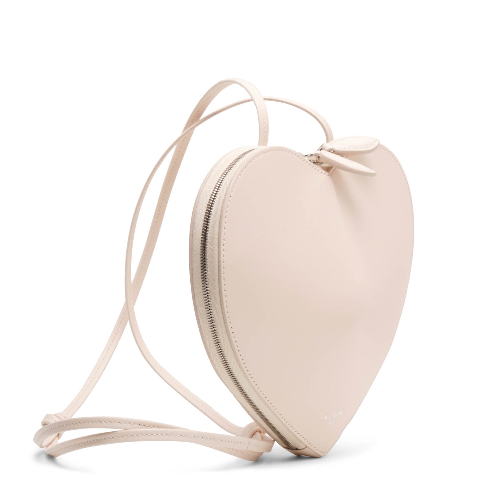 Le Coeur creme leather crossbody bag