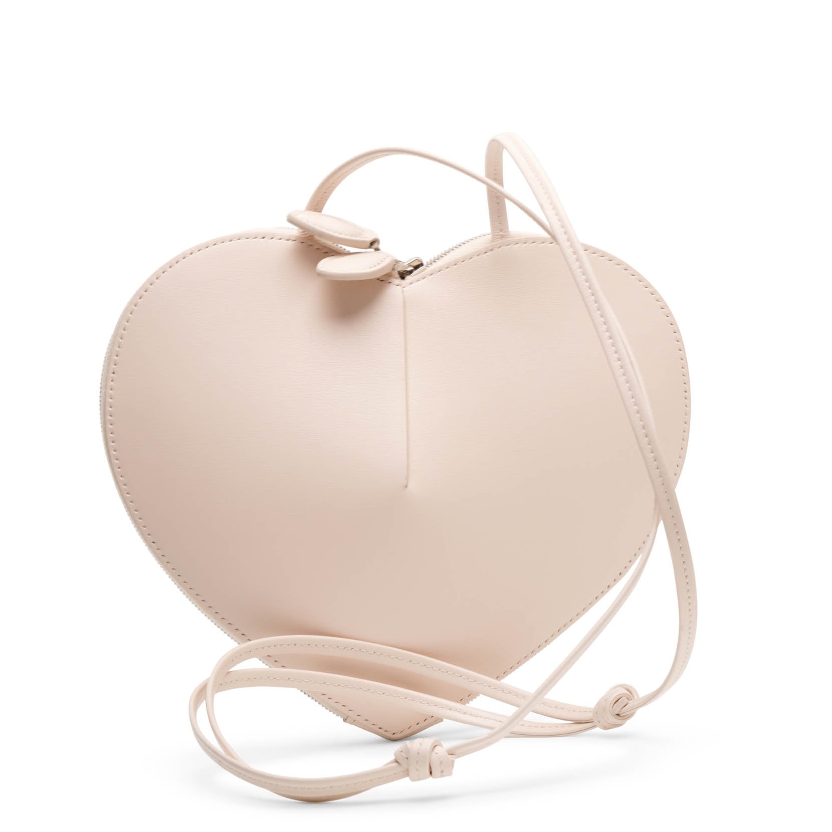 Le Coeur creme leather crossbody bag