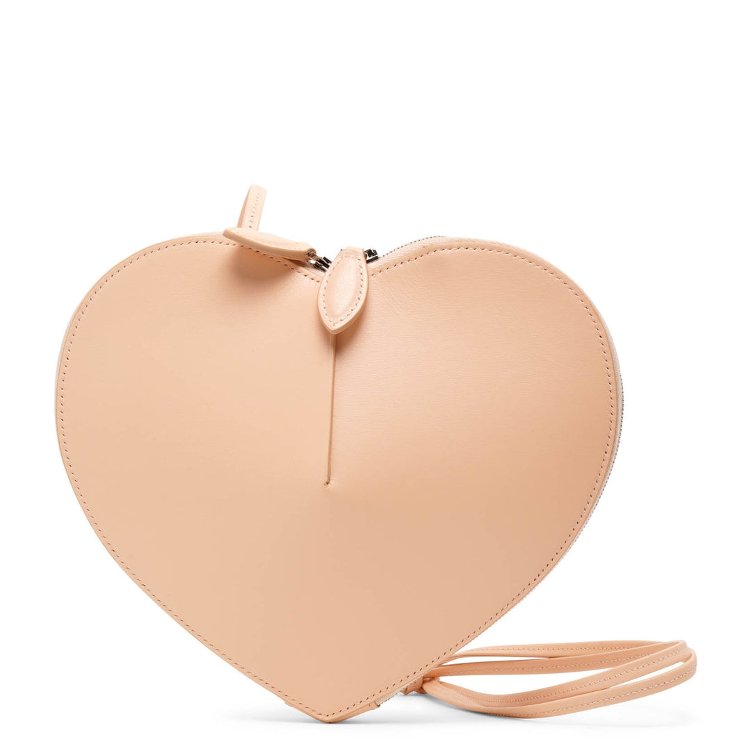 ★ DIAGONAL★ HEART HANDLE SMALL BAG ivory DA241B02IV Alaïa | Le Coeur beige leather crossbody bag | Savannahs
