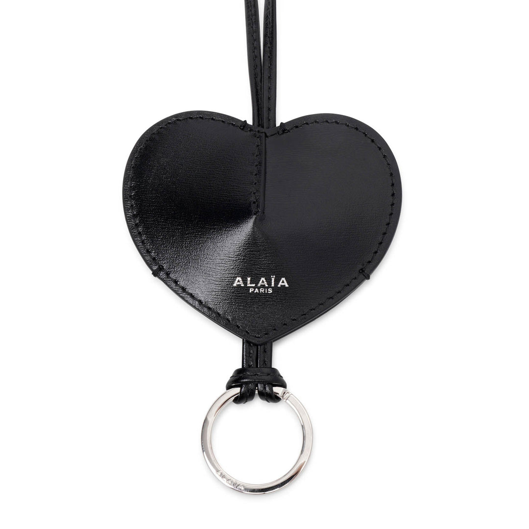 【ALAIA】ブラック Le Coeur Cloche コインポーチ ALAÏA BLACK LE CŒUR COIN PURSE IN CALFSKIN | ALAÏA SR