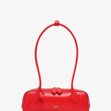 Le Teckel small red leather bag