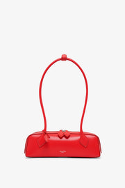 Le Teckel small red leather bag