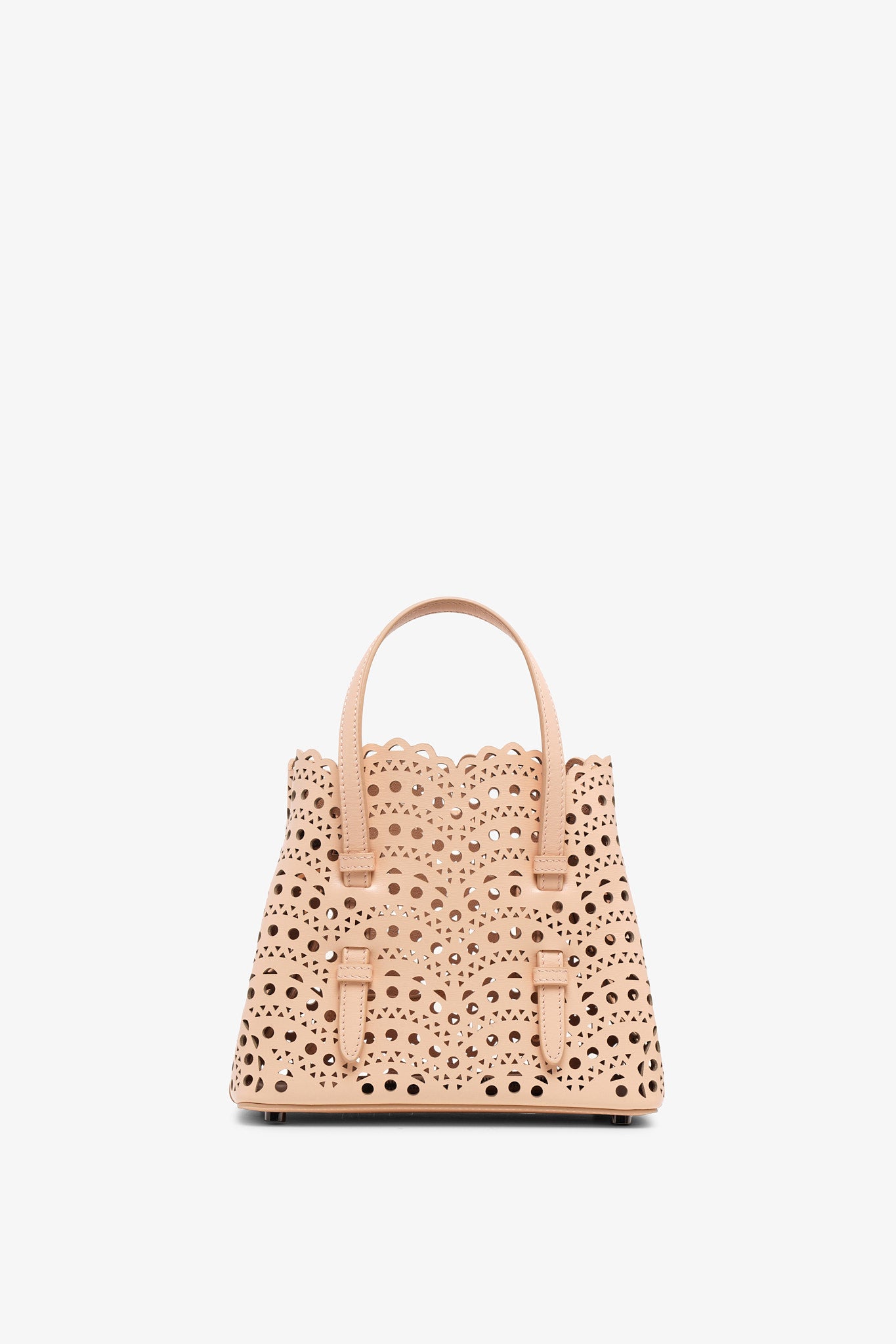Alaïa | Mina 20 vienne vague beige leather tote bag | Savannahs