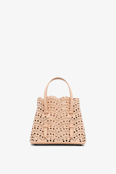 Alaïa | Mina 20 vienne vague beige leather tote bag | Savannahs