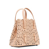 Mina 20 vienne vague beige leather tote bag