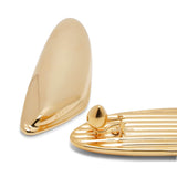 Bombe gold earrings