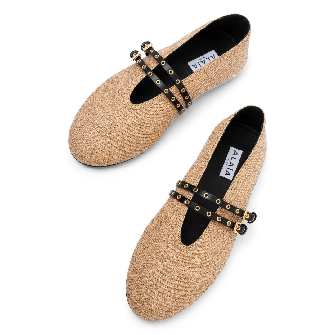 フラットシューズ ALAIA RAFIA BALLET FLATS Alaïa | Raffia ballet flats | Savannahs