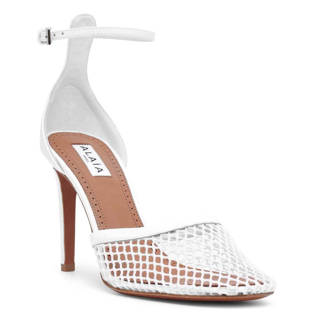 パンプス ALAIA PUMPS TOURTERELLE ALAÏA White Heart Mules in Patent Leather | LE CŒUR | ALAÏA US