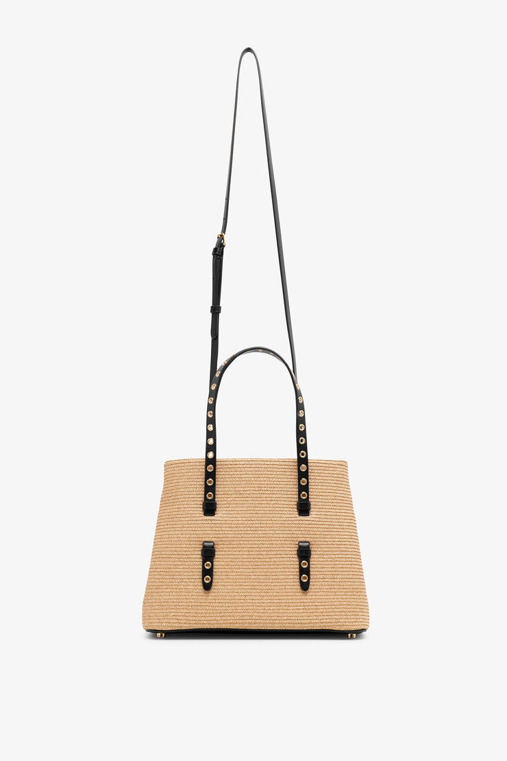 Mina 25 raffia tote bag