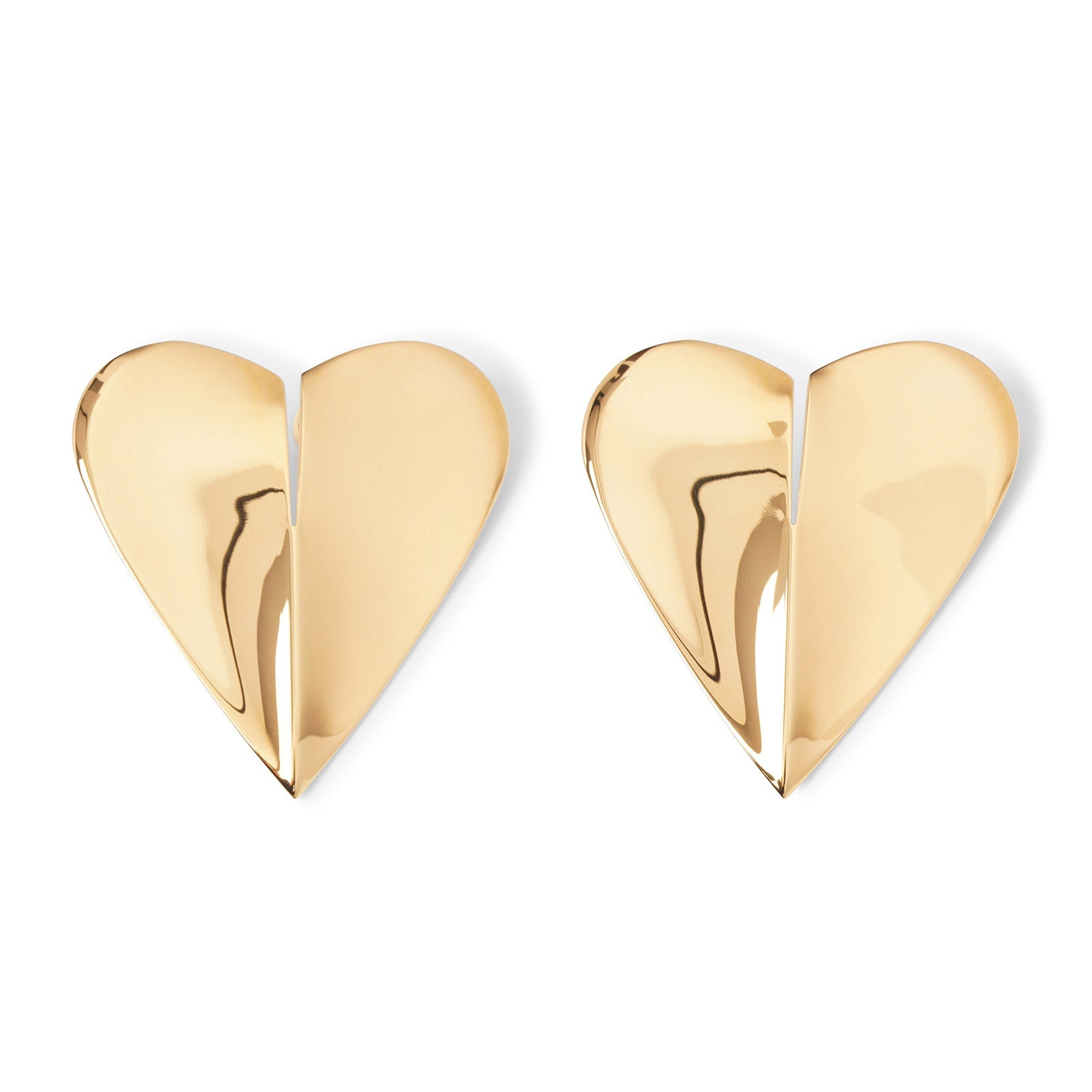 Alaïa Le Cour L Gold Earrings