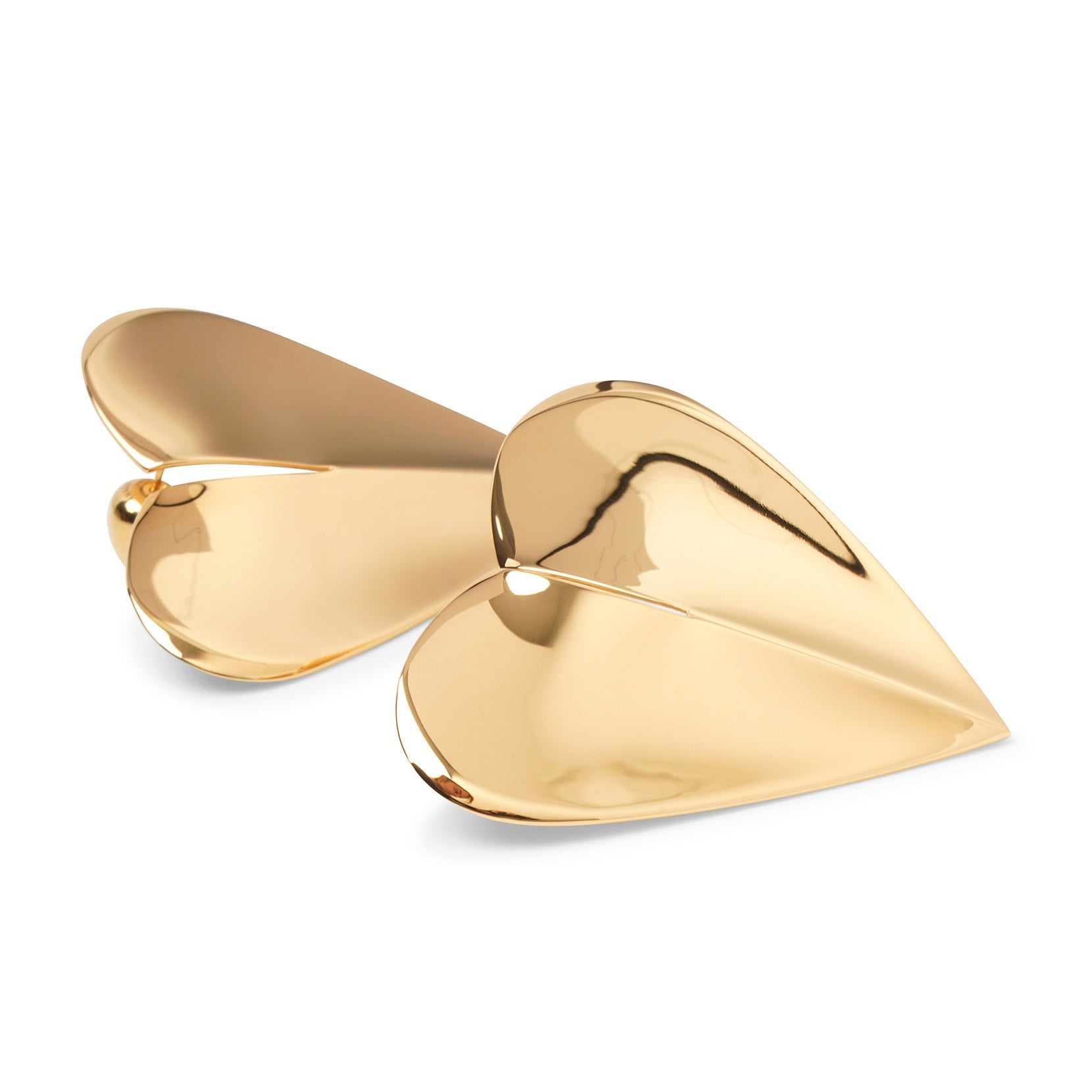 Shop Alaïa Le Cour L Gold Earrings