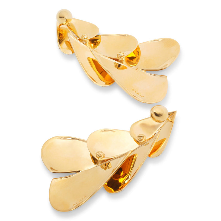 Le Cour long gold earrings