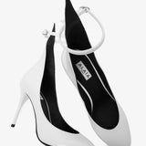 Pumps 90 white patent pumps