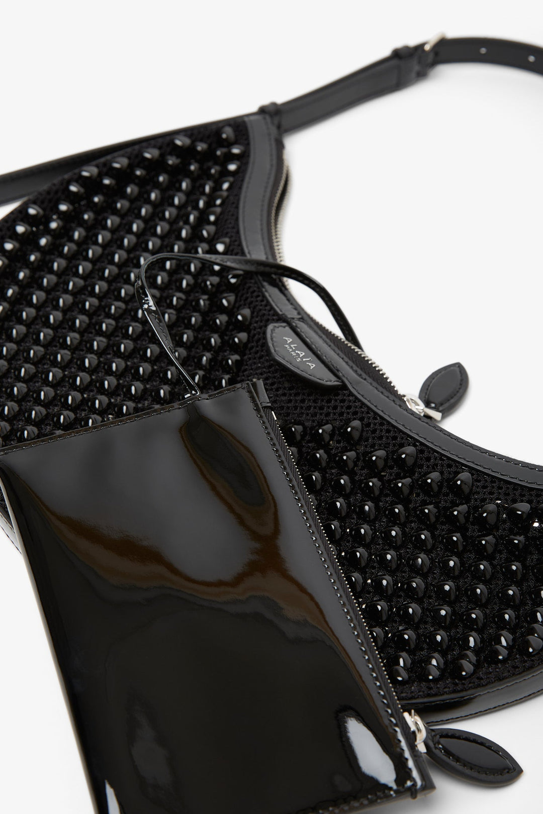 25SS new/ALAIA ワンピースネットショルダーバッグ Bag Black Alaïa | One piece medium black bag | Savannahs