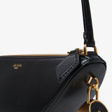 Le Demi-Coeur S black bag