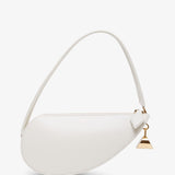 Le Demi-Coeur S white bag