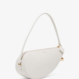 Le Demi-Coeur S white bag
