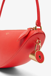 Le Demi-Coeur S red bag