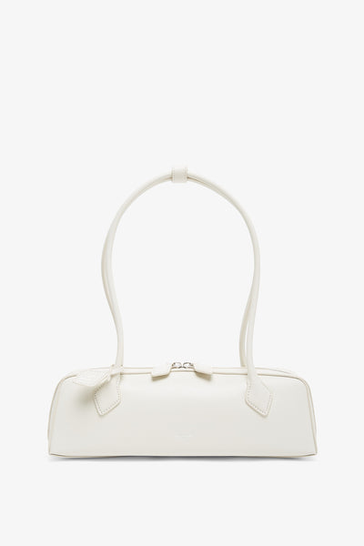 Le Teckel medium white leather bag