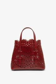 Mina 20 vague dark red tote bag