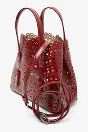 Mina 20 vague dark red tote bag