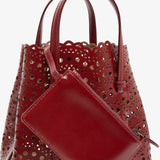 Mina 20 vague dark red tote bag