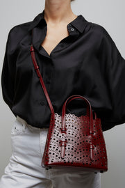 Mina 20 vague dark red tote bag