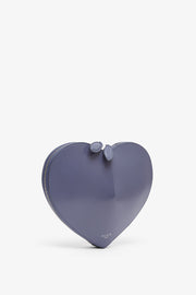 Le Coeur dark blue leather crossbody bag