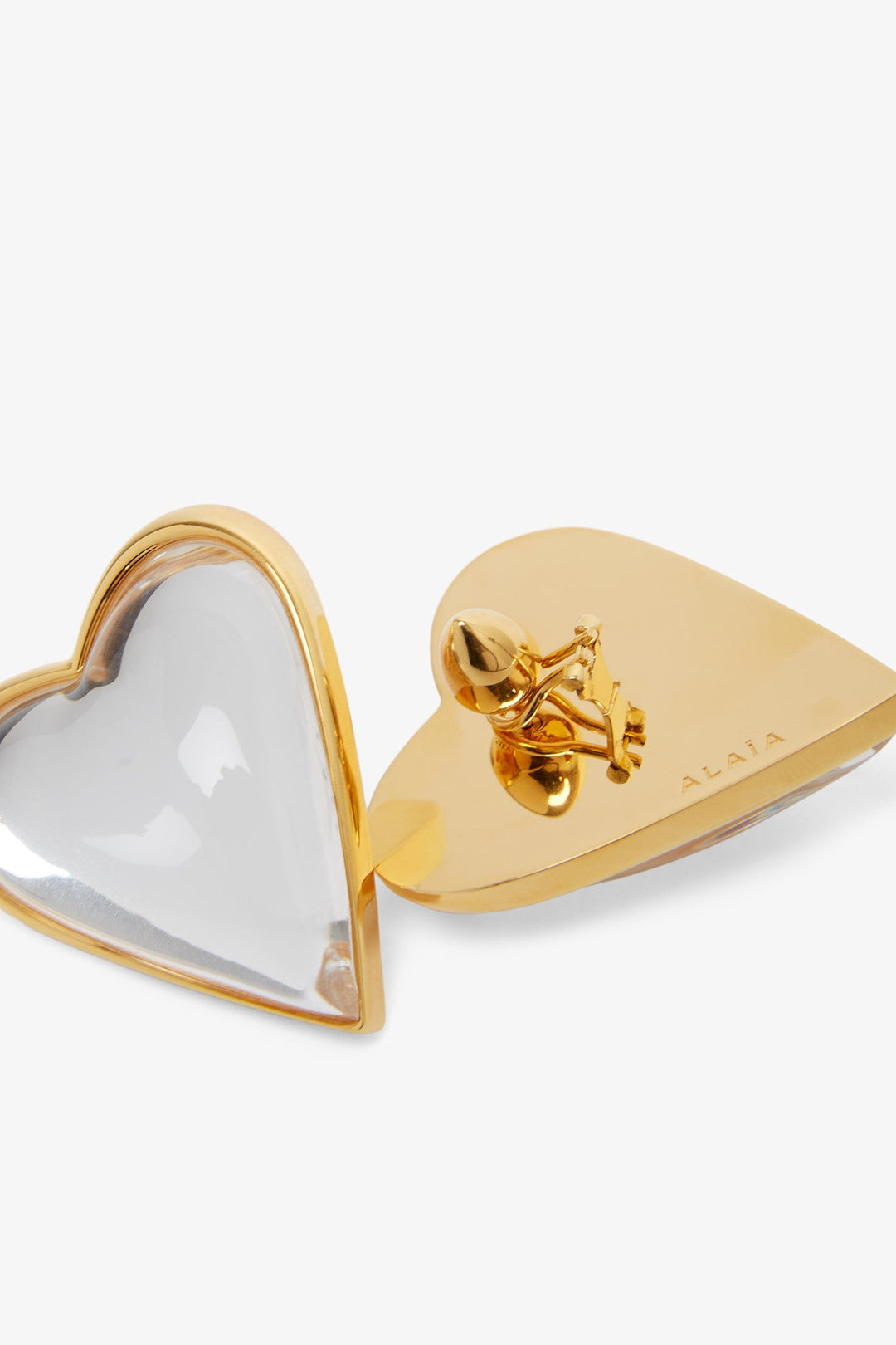【関税込み】ALAIA ゴールド Heart ピアス 国内発送 ALAIA アライア Le Coeur トーンピアス ハート型 gold