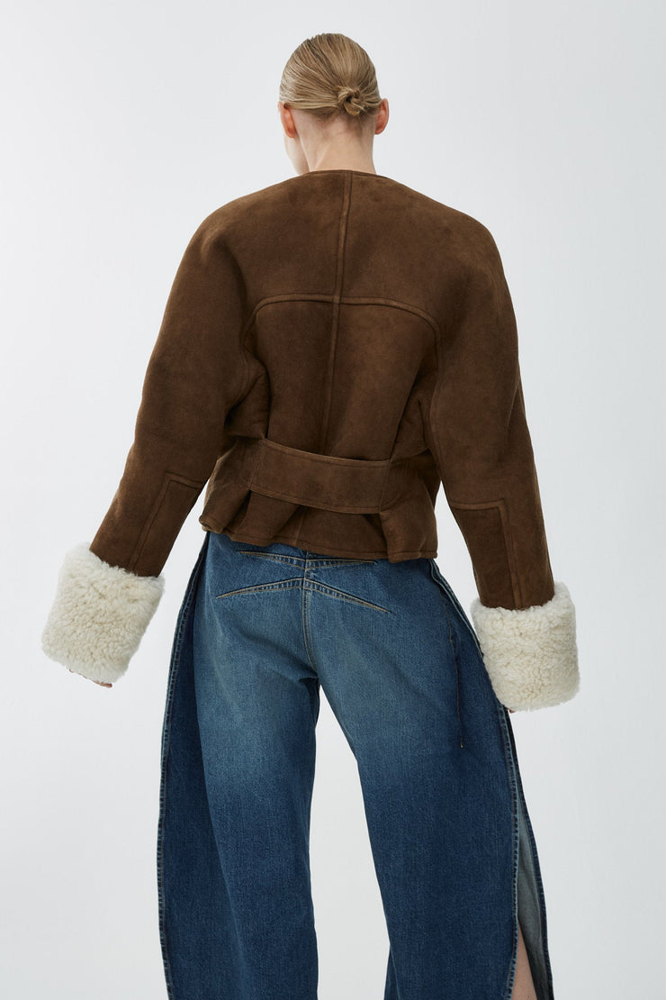 Shearling aviator jacket