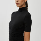 Draped soft jersey dress