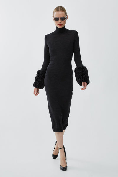ruched bodycon dress black Ruched Bodycon Dress – Oyela