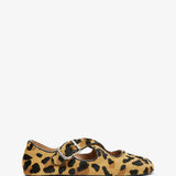 Criss Cross leopard ballet flats