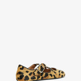 Criss Cross leopard ballet flats
