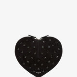 Le Coeur black embellished crossbody bag