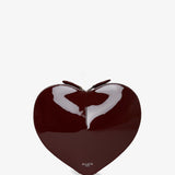 Le Coeur dark red patent crossbody bag