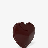 Le Coeur dark red patent crossbody bag