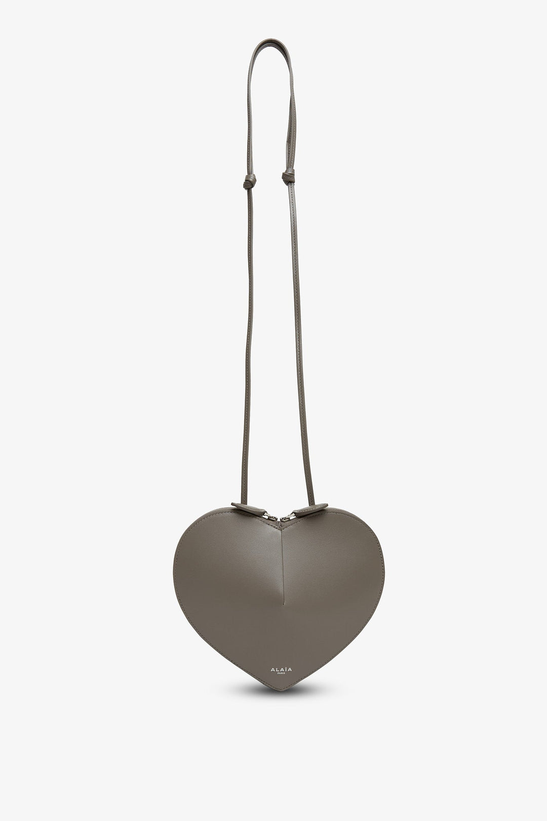 ALAIA｜Le Coeur レザー バイマテリアルバッグ Greige Alaïa | Le Coeur taupe leather crossbody bag | Savannahs