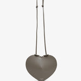 Le Coeur taupe leather crossbody bag