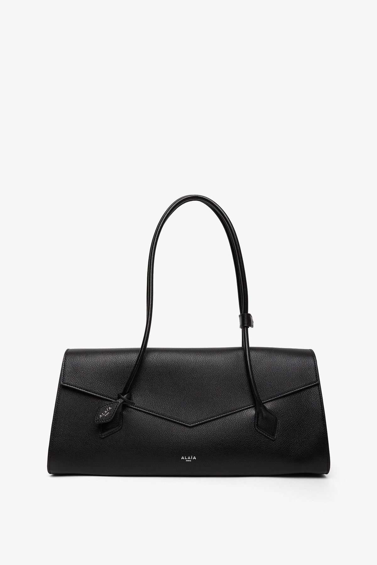 Alaïa Womens Alaia Le Teckel Flap Shiny-grained Leather Tote Bag
