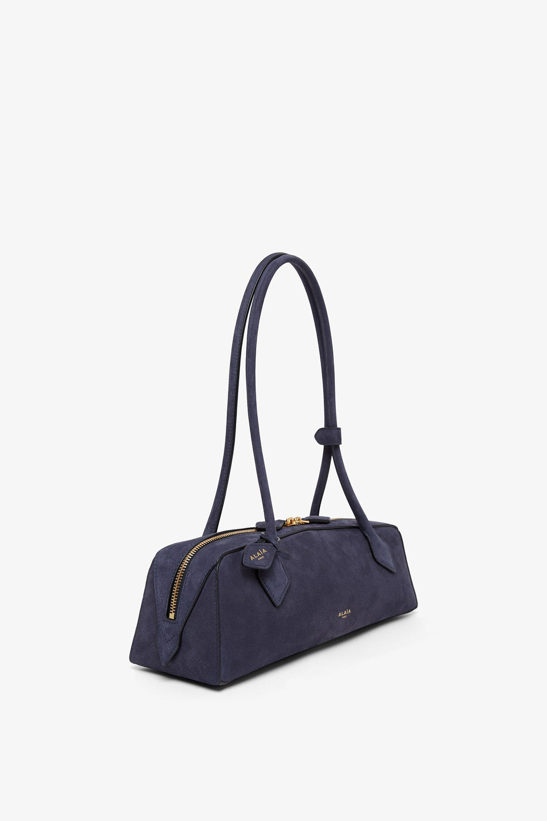 ショルダーバッグ・ポシェット Alaia Alaia Le Teckel Medium Bag In Nubuck Alaïa | Le Teckel medium dark blue nubuck bag | Savannahs
