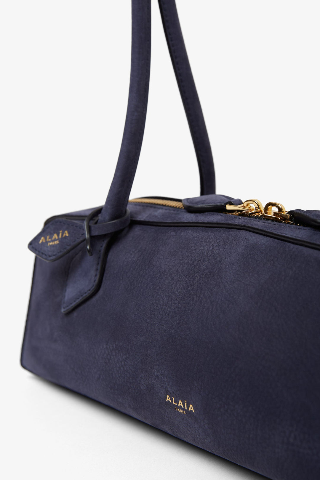 Alaïa | Le Teckel medium dark blue nubuck bag | Savannahs