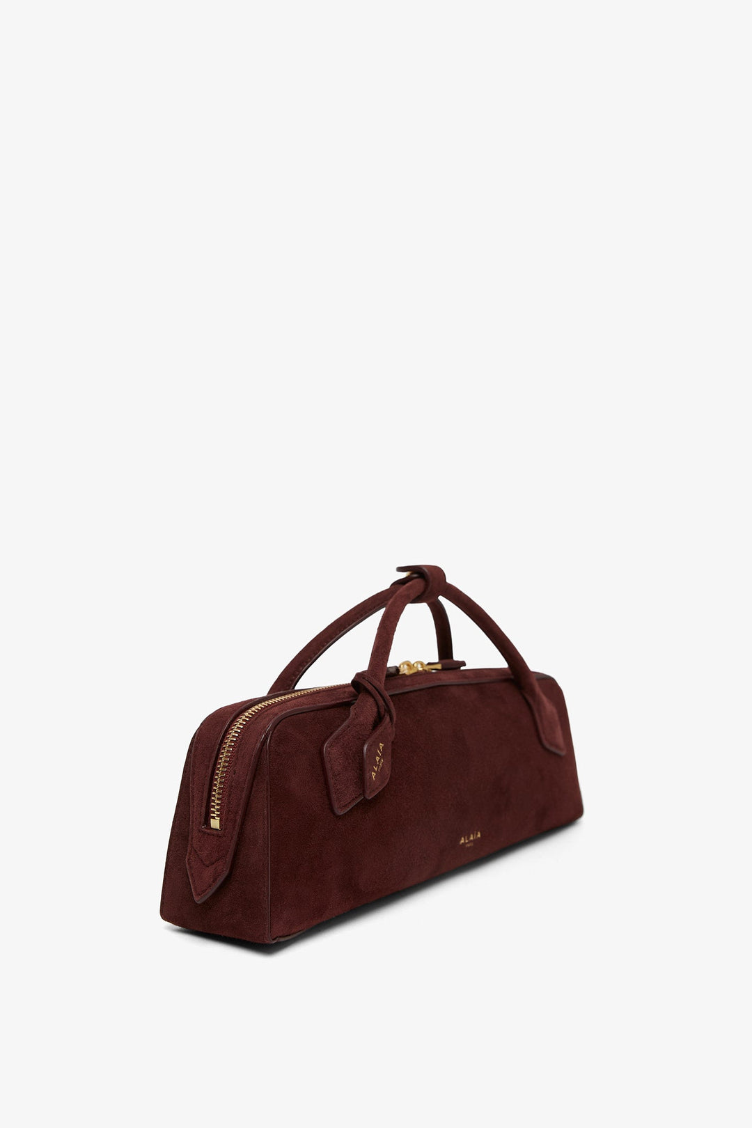 ハンドバッグ ALAIA Teckel Clutch suede handbag ALAÏA BLACK LE TECKEL CLUTCH IN SUEDE GOATSKIN |ALAÏA US