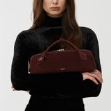 Teckel Clutch dark red bag