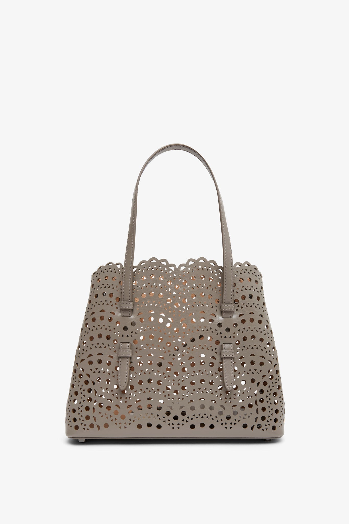 【FW24＊日本未入荷】MINA 25 LASER-CUT LEATHER TOTE BAG Alaïa | Mina 25 circulaire blue tote bag | Savannahs