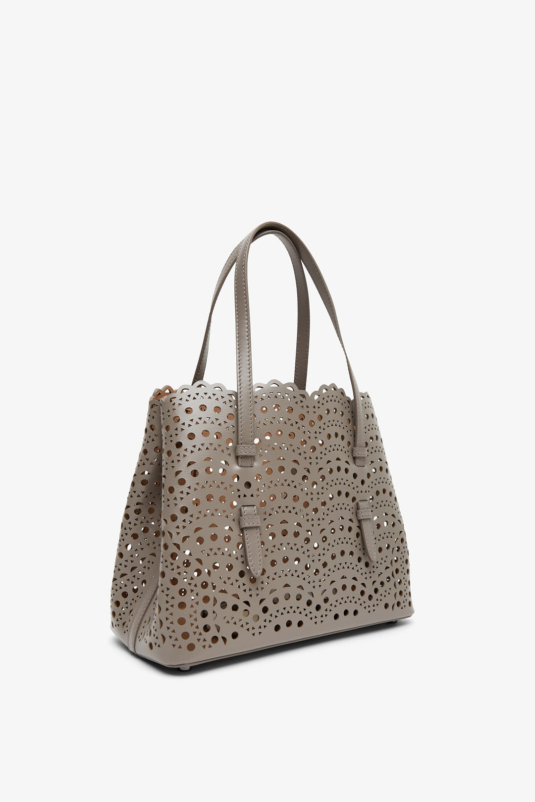 Alaïa | Mina 25 taupe leather tote bag | Savannahs