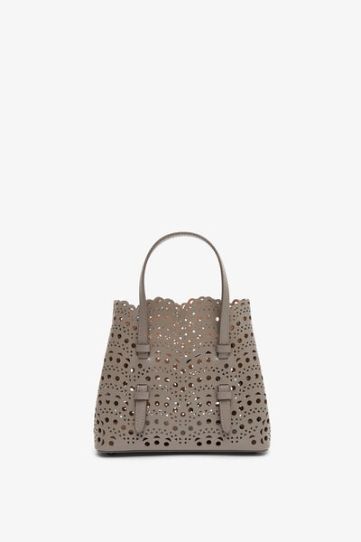 Mina 20 taupe leather tote bag